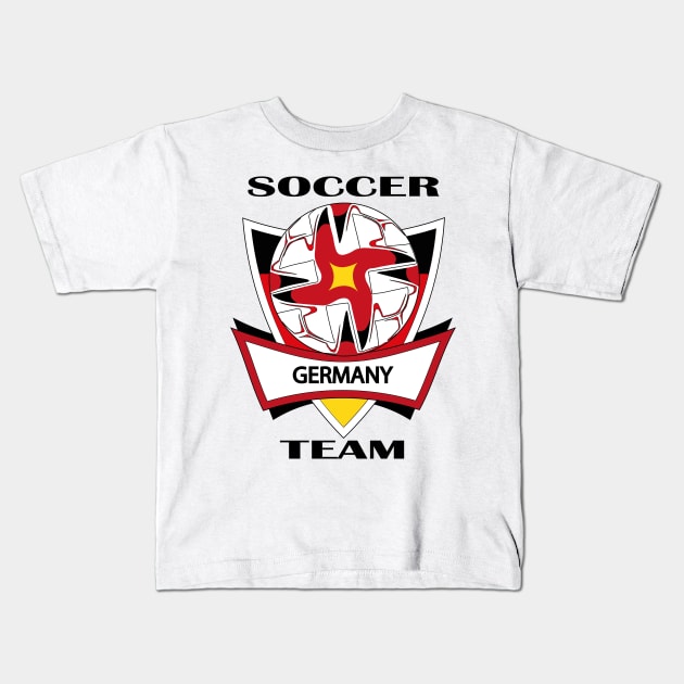 German Soccer Team Kids T-Shirt by GilbertoMS
